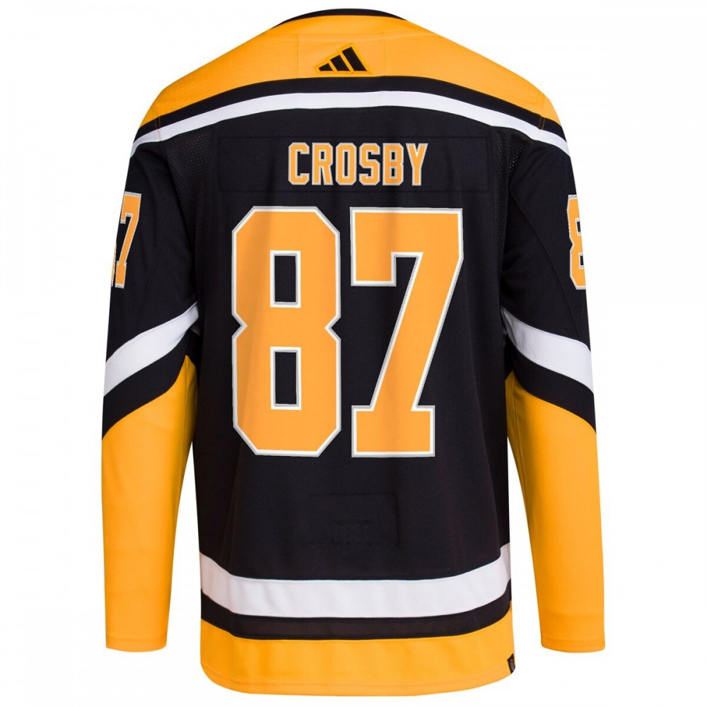 Sidney Crosby Pittsburgh Penguins adidas Reverse Retro 2.0 Authentic Player Jersey - Black-Pro Kit Vault | Brand New 26/27 Sports Jerseys
